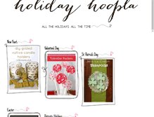 Tablet Screenshot of holidayhoopla.com